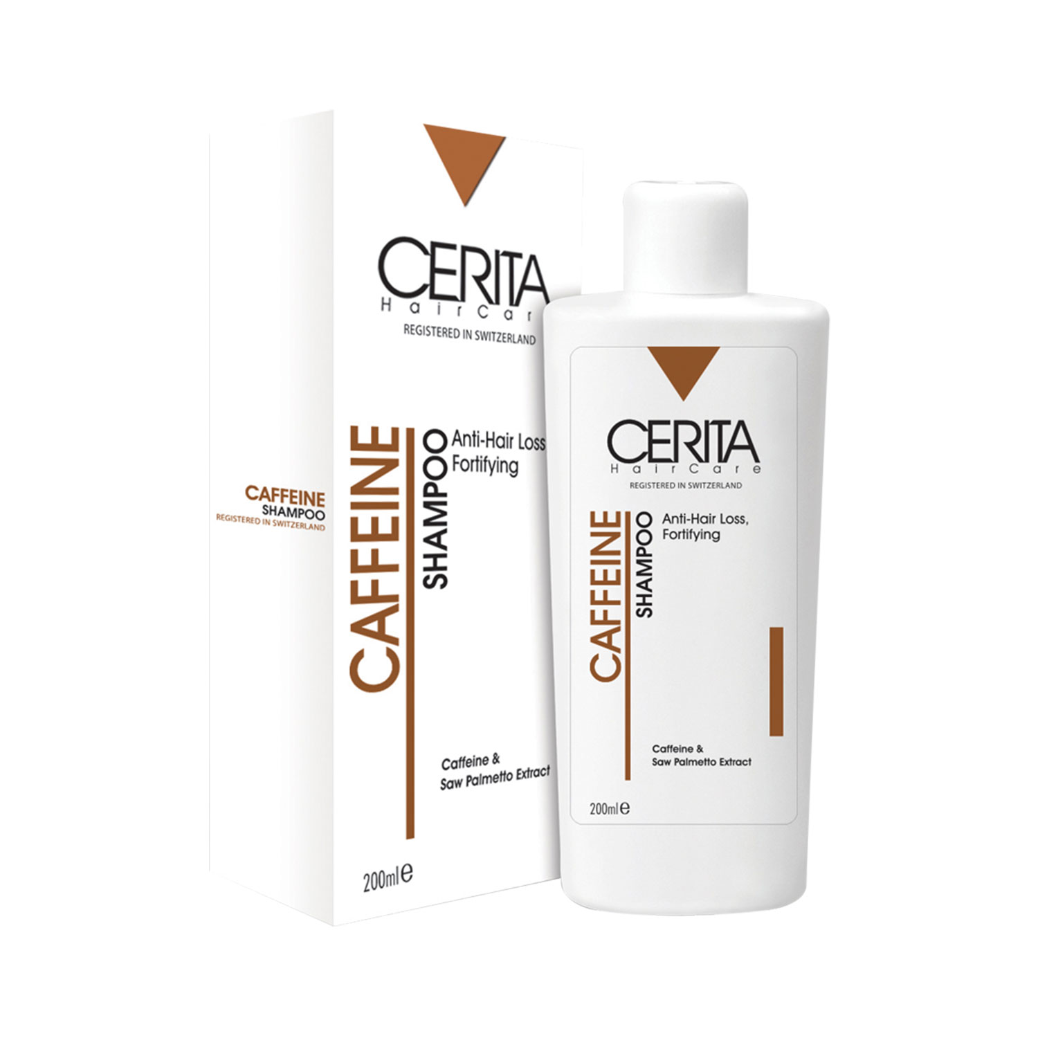 شامپو کافئین سریتا (Cerita) مناسب انواع مو 