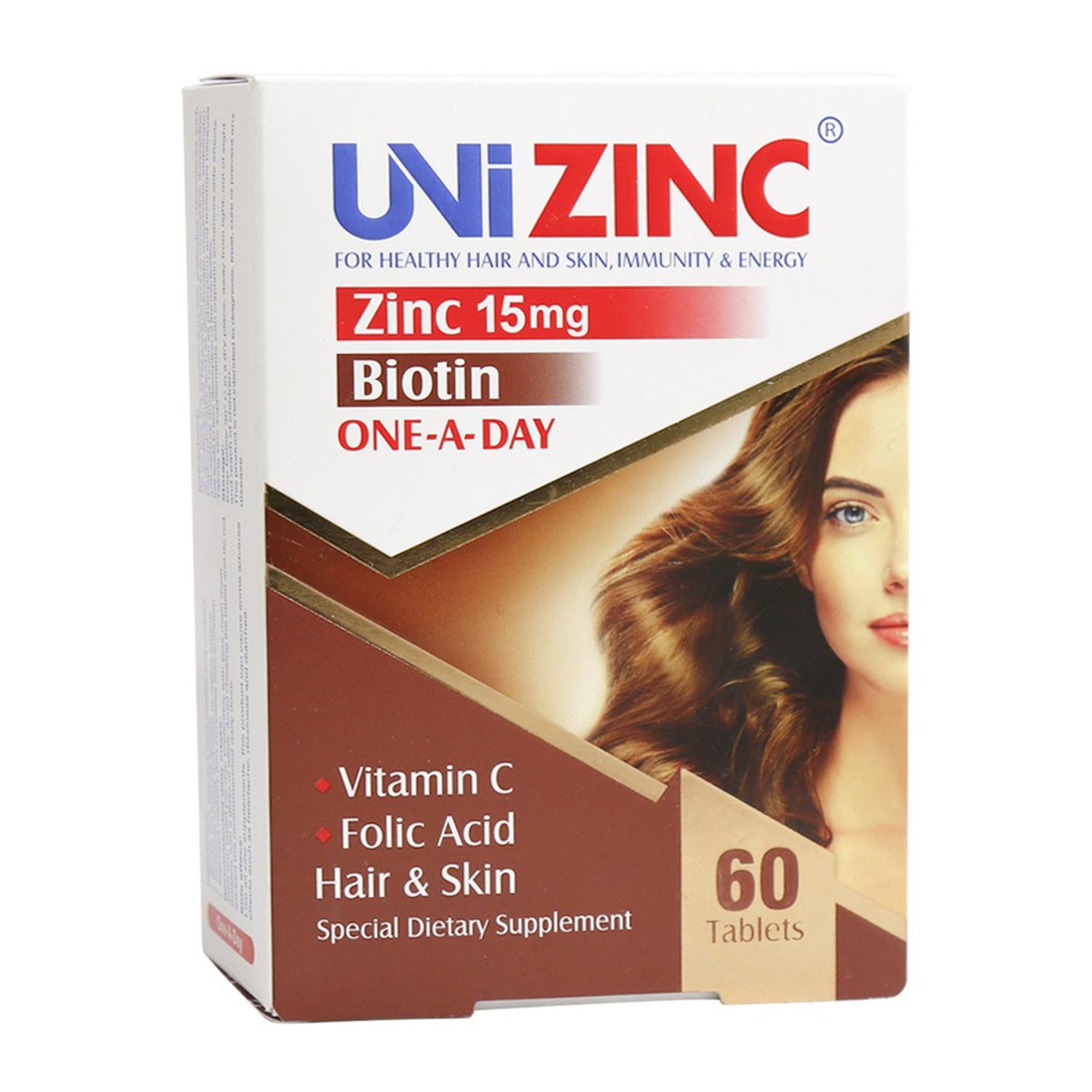 قرص یونی زینک (Uni Zinc) تقویت کننده پوست و مو