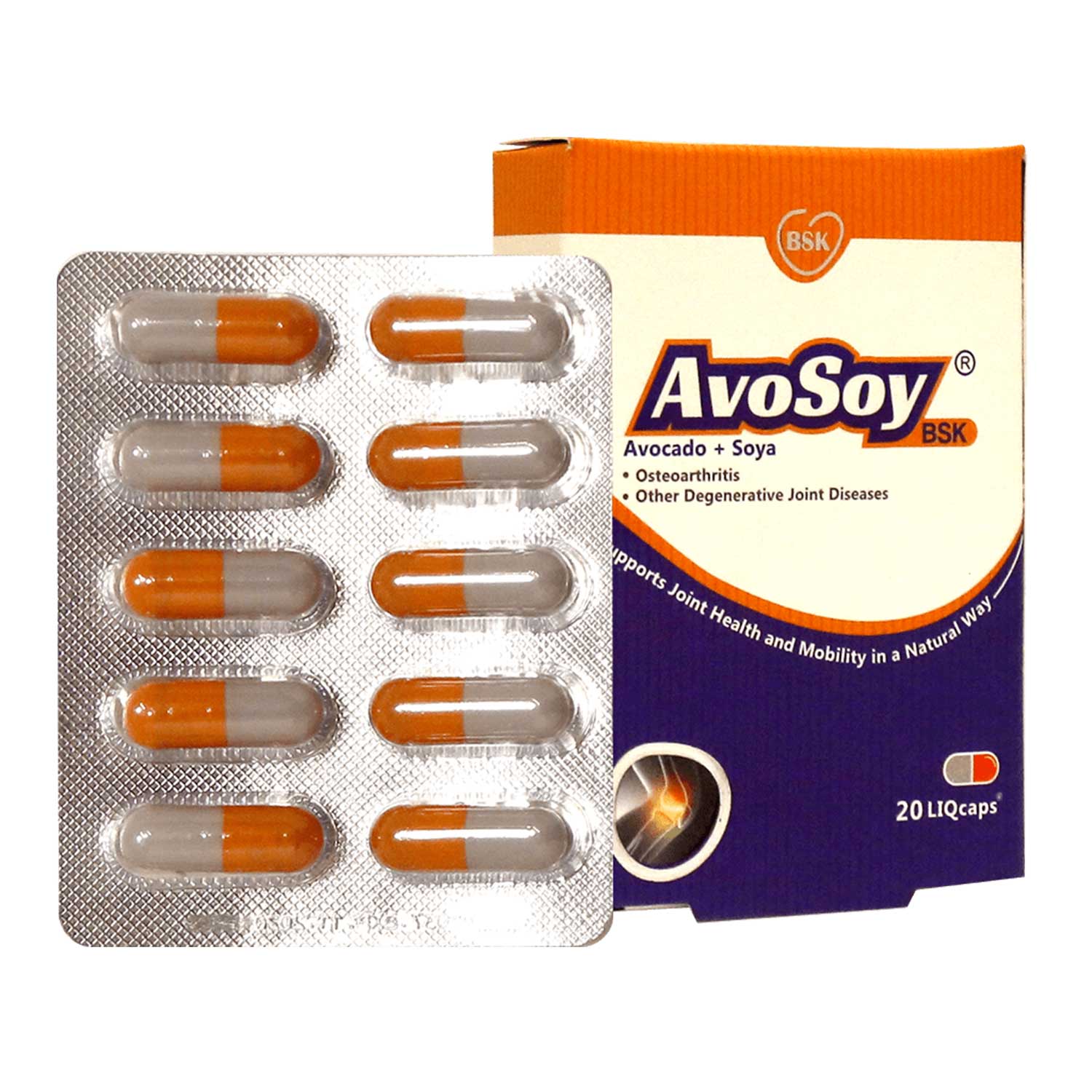 کپسول تقویت استخوان آووسوی (Avosoy) برند بی اس کی 