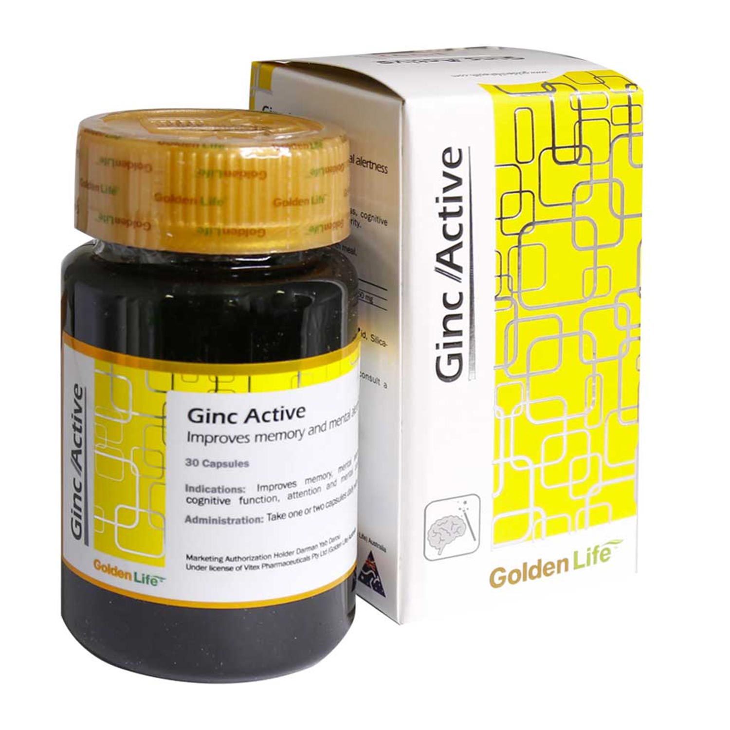 کپسول تقویت حافظه جینک اکتیو(Ginc Active)گلدن لایف